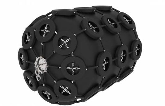 Pneumatische Fender met banden net